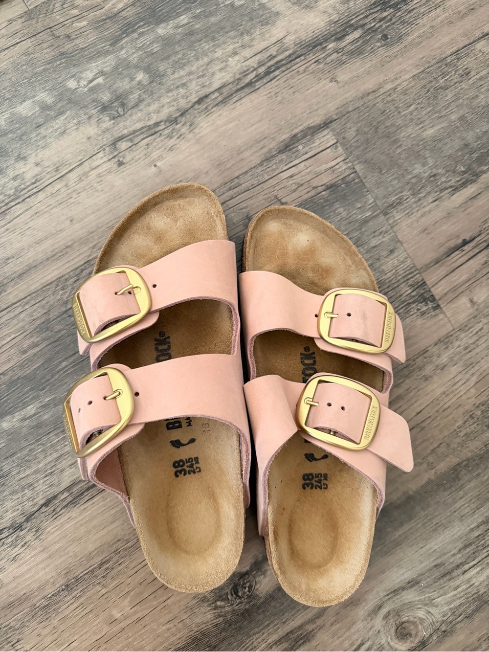 Birkenstock Women's Pink Dual-Buckle Sandals